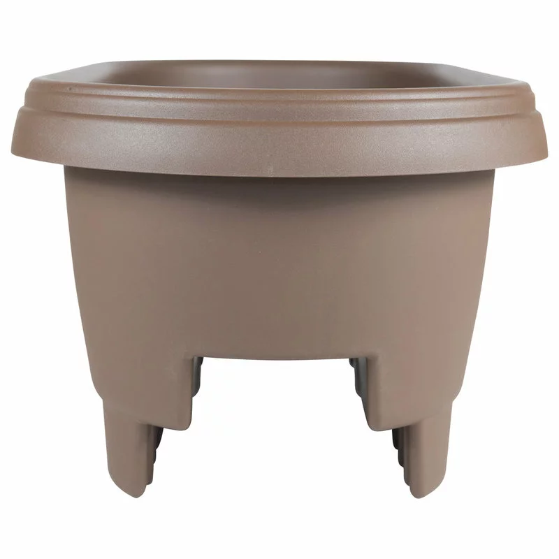 Bloem Deck Balcony Rail Planter 24", Chocolate 3 Bloem Deck Balcony Rail Planter 24", Chocolate - Image 3