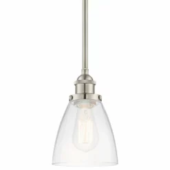 Kira Home Porter 8" Pendant Light, Glass Shade, Dimmable, Adjustable Height