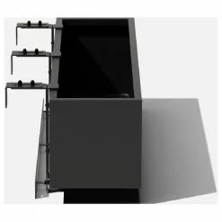 Veradek Metallic Series Railing Planter, Black, Small -Ceiling Lighting Shop 9f71ed19017976d1 1628 w800 h800 b1 p0