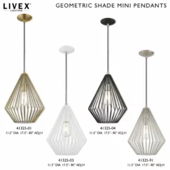 Livex Lighting Inc. Livex Lighting Black 1-Light Mini Pendant -Ceiling Lighting Shop a021af790c4b72d1 9244 w800 h800 b1 p0