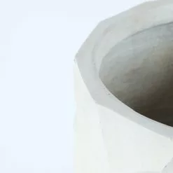 LuxenHome White MgO 22.4in. H White Geometric Pattern Round Tall Planter -Ceiling Lighting Shop a0f1c6f50ca3529e 5596 w800 h800 b0 p0