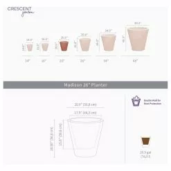 Crescent Garden Madison Planter, Weathered Terracotta -Ceiling Lighting Shop a101933c0ea733c7 6294 w800 h800 b1 p0