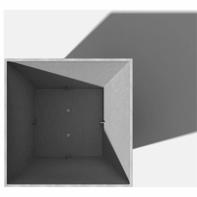 Veradek Nobleton Square Planter, Charcoal, 22" 4 Veradek Nobleton Square Planter, Charcoal, 22" - Image 4