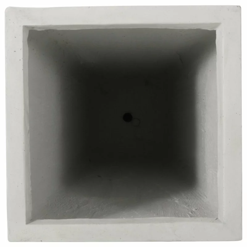 GDFStudio Ephraim Outdoor Cast Stone Planter, Matte White, Medium 4 GDFStudio Ephraim Outdoor Cast Stone Planter, Matte White, Medium - Image 4