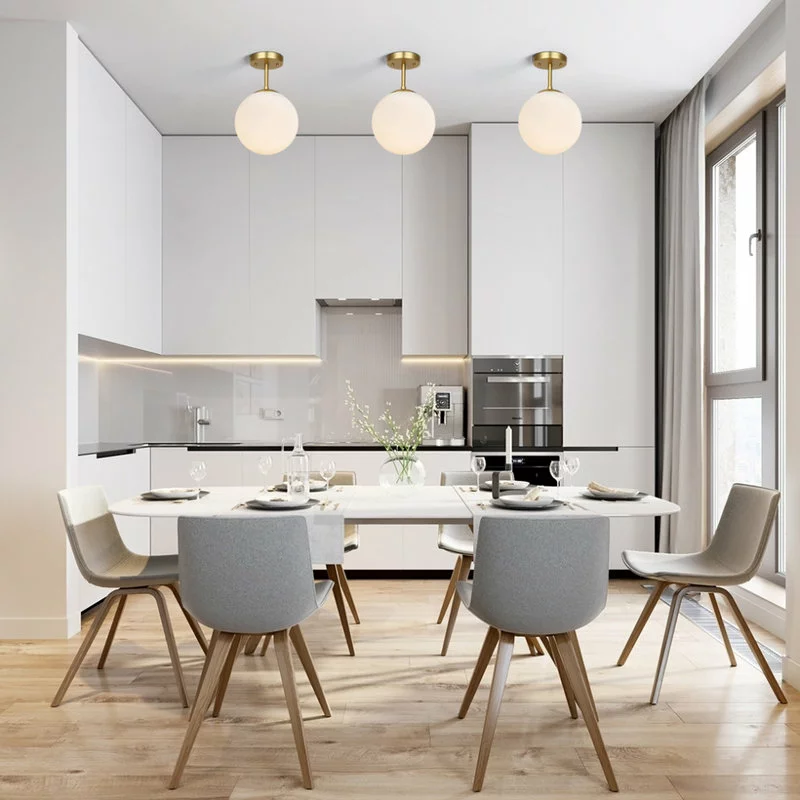 Light Society Aura Globe Ceiling Light, Milk Glass 12 Light Society Aura Globe Ceiling Light, Milk Glass - Image 12