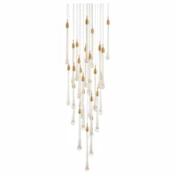 Miron Demid LLC Luxury Modern Crystal Chandelier For Staircase, Living Space, Bathroom., 49 Lights