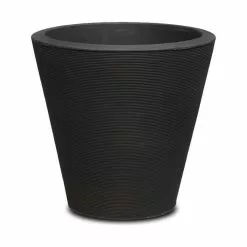 Crescent Garden Madison Planter, Caviar Black