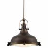 Kira Home Beacon 11" Farmhouse / Nautical Pendant Light, Round Fresnel Glass