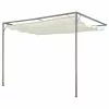 Vida XL International B.V. VidaXL Patio Canopy 10'x10' W/ Retractable Top Wall-mounted Backyard Awning