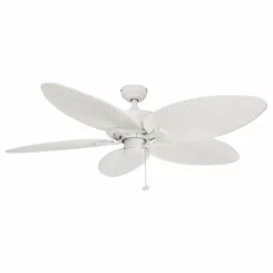 Honeywell Ceiling Fans 52" Palm Island White Ceiling Fan With Palm Blades