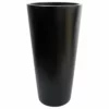 Root And Stock Sonoma Tall Cylinder Planter, Black, 18"x36"