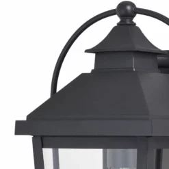 Vaxcel Lexington Dusk To Dawn Black Outdoor Wall Lantern Light Clear Glass, 7.75-in. W -Ceiling Lighting Shop a621f698023373b9 5207 w800 h800 b0 p0