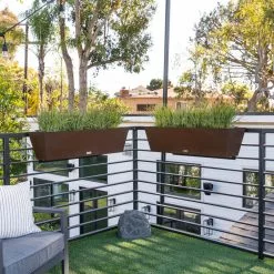 Veradek Beau Window Box Wall/Railing Planter, Espresso, 36" -Ceiling Lighting Shop a631a560017967e2 6205 w800 h800 b0 p0