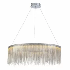 Morsale.com Cadena Metal Ring Chandelier, Diameter 24"