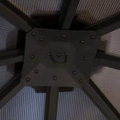 GDFStudio GDF Studio Halley Outdoor 10'x10' Aluminum Framed Gazebo, No Curtains, Black -Ceiling Lighting Shop a7b116900f907517 3612 w800 h800 b0 p0