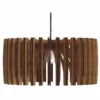 Sertao Shop Modern 1-Light Pendant 20" Diameter Smooth Wood Finish, Original