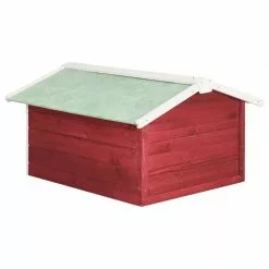 Vida XL International B.V. VidaXL Solid Firwood Robotic Lawn Mower Garage Red And White Mower Shed Cover -Ceiling Lighting Shop a811dfde024a95e9 8725 w800 h800 b1 p0