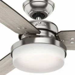Hunter Fan Company 52" Sentinel Brushed Nickel Ceiling Fan With Light And Remote -Ceiling Lighting Shop a83198d10f8fce26 7529 w800 h800 b0 p0