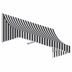 Awntech Corporation 3' Nantucket Window/Entry Awning, Black/White