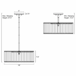 Kira Home Delilah 16" Crystal Drum Chandelier, Beveled Glass Panels -Ceiling Lighting Shop a8912c3d036048aa 8435 w800 h800 b1 p0