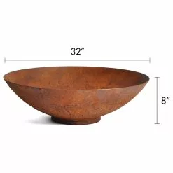 Veradek Metallic Series Round Corten Steel Bowl Planter, 32" -Ceiling Lighting Shop a8915d560f7498d7 8487 w800 h800 b1 p0