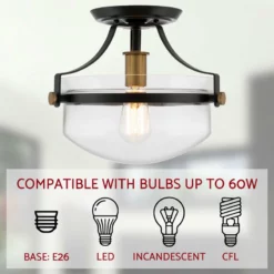 Kira Home Zurich 12" Rustic Farmhouse Ceiling Light, Glass Shade, Warm Brass 12 Kira Home Zurich 12" Rustic Farmhouse Ceiling Light, Glass Shade, Warm Brass -Ceiling Lighting Shop aaa1932900c3c787 8689 w800 h800 b0 p0