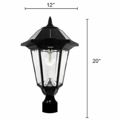 Gama Sonic 99B033 Windsor Solar Powered 20" Tall 2700K LED Single - Black 8 Gama Sonic 99B033 Windsor Solar Powered 20" Tall 2700K LED Single - Black -Ceiling Lighting Shop aca129c10d325c70 5278 w800 h800 b1 p0