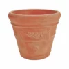 Crescent Garden Festonada Planter, Weathered Terracotta, 18"