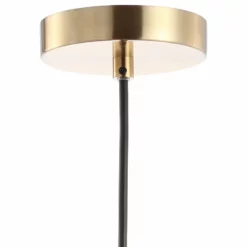 JONATHAN Y Apollo Metal LED Pendant, Black, Brass Gold, Black/Brass Gold, Width: 6.00" -Ceiling Lighting Shop ad11b3c80389373a 2976 w800 h800 b1 p0
