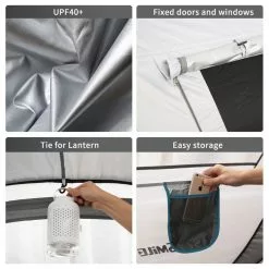 Terrui Echosmile Pop Up Tent For 5-8 People, Grey -Ceiling Lighting Shop ae71aa8f0010d052 9737 w800 h800 b1 p0