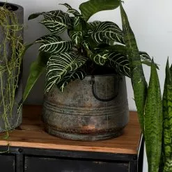 Brimfield & May Rustic Brass Metal Planter 69183 -Ceiling Lighting Shop aed1f9990b217ddf 8052 w800 h800 b0 p0