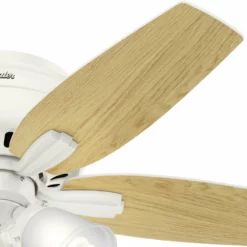 Hunter Fan Company 42" Newsome Low Profile Ceiling Fan With Light, Fresh White -Ceiling Lighting Shop aef1e0f00f8fd3af 6594 w800 h800 b0 p0