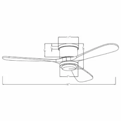 FLINT GARDEN INC 52 In Modern Flush Mounted Ceiling Fan With 3 Blades In Sand Copper -Ceiling Lighting Shop af61445b02972568 2944 w800 h800 b1 p0