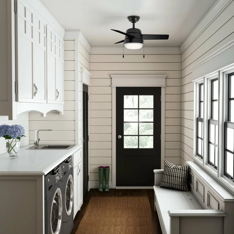 Hunter Fan Company 36" Aker Matte Black Ceiling Fan With Light 11 Hunter Fan Company 36" Aker Matte Black Ceiling Fan With Light - Image 11