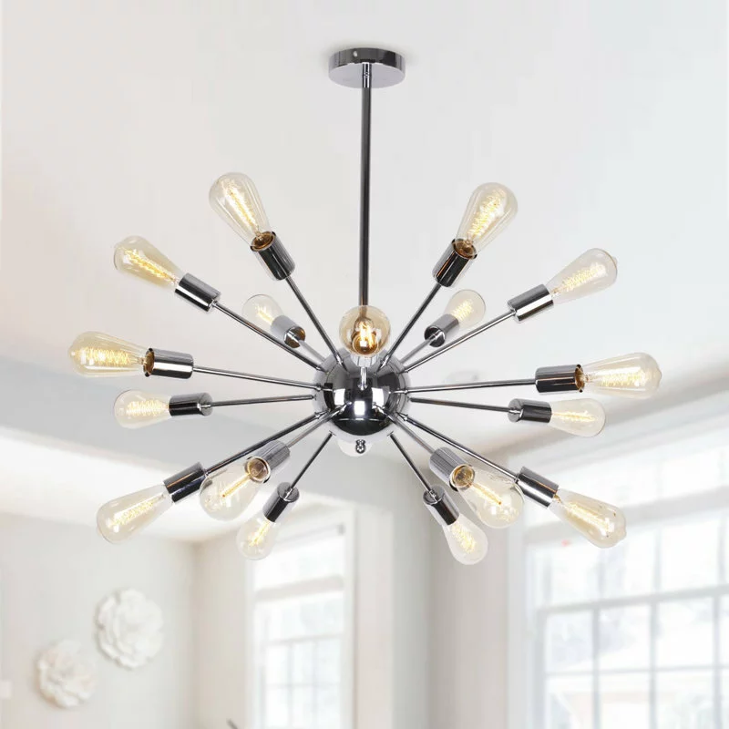 FLINT GARDEN INC Sputnik 18-Light Chandelier, Chrome 2 FLINT GARDEN INC Sputnik 18-Light Chandelier, Chrome - Image 2