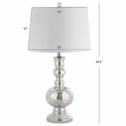 JONATHAN Y Genie 28.5" Glass Table Lamp, Set Of 2, Mercury Silver -Ceiling Lighting Shop b0a1fe3e0388e911 9875 w800 h800 b1 p0