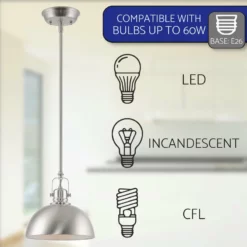 Kira Home Belle 9" Pendant Light, Adjustable Length, Shade Swivel Joint -Ceiling Lighting Shop b10122ec00df389d 8436 w800 h800 b0 p0