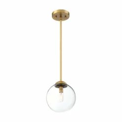 Helmsman Lighting Works 1-Light Mini Pendant, Natural Brass -Ceiling Lighting Shop b26111e10aa1804d 9084 w800 h800 b1 p0