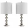 Lavish Home Set Of 2 Contemporary Stacked Balls Table Lamps
