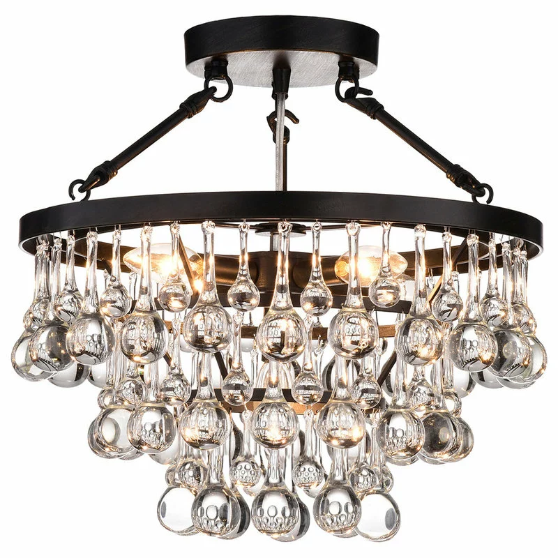 Greenville Signature Ariane 5-Light Black Semi Flush Mount 3 Greenville Signature Ariane 5-Light Black Semi Flush Mount - Image 3