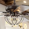 JONATHAN Y Joanna 52" 3-Light LED Ceiling Fan With Remote, Oil Rubbed Bronze