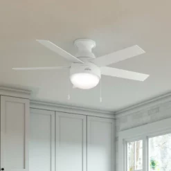 Hunter Fan Company 46" Anslee Low Profile Ceiling Fan With Light, Fresh White 12 Hunter Fan Company 46" Anslee Low Profile Ceiling Fan With Light, Fresh White -Ceiling Lighting Shop b4014dcd0f8feba1 7703 w800 h800 b0 p0