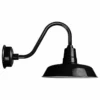 Cocoweb Inc. 22" Oldage LED Wall Light With Rustic Arm, Black