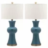 Safavieh Lola Column Lamps, Set Of 2, Blue