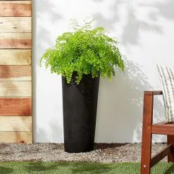 Arcadia Garden Products Contempo Tall Round Planter, Black -Ceiling Lighting Shop b4a1cbb70d5aa187 0140 w800 h800 b0 p0