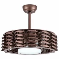Todays Fans Oceano Bladeless Ceiling Fan, 6 Speeds With LED Light - 23 Inch, Bronze -Ceiling Lighting Shop b501c7420217c69e 4563 w800 h800 b1 p0