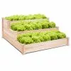 Costway Wooden Raised Vegetable Garden Bed 3 Tier Elevated Planter Kit Outdoor