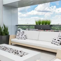 Veradek Metallic Series Railing Planter, Gray, Small -Ceiling Lighting Shop b62168ce0fa56197 4228 w800 h800 b0 p0