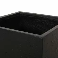 GDFStudio Felipe Outdoor Cast Stone Square Planter, Black, Large -Ceiling Lighting Shop b631a6aa0f90579f 7589 w800 h800 b0 p0