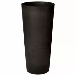 Arcadia Garden Products Contempo Tall Round Planter, Black